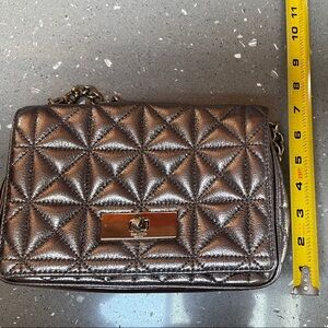 Kate Spade Silver Geometric Crossbody Bag